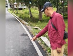 Hasil Pekerjaan Pengaspalan Peningkatan Jalan Mukim Ali Kecamatan Langsa Timur.