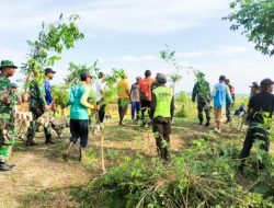 Pembinaan Lingkungan Hidup, Kodim Bojonegoro dan Masyarakat Tanam Ribuan Bibit Pohon Penghijauan