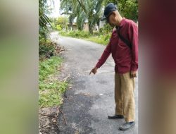 Terkesan Kaget, Orang Kepercayaan Pelaksana Rekanan Kontraktor “R”, Peningkatan Jalan Mukim Ali