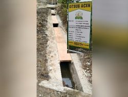 Diduga Pekerjaan Proyek Drainase Telah Dikerjakan, Tidak Sesuai Dengan Plang Papan Nama Kontrak Yang Dikerjakan.