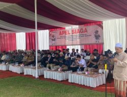 Gelar apel siaga Bawaslu lampung utara Siap jaga hak pilih dan intergritas Pilkada