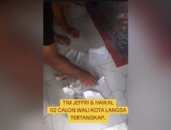 Warga Tangkap Pelaku, Bagi-Bagi Uang Dari Tim 02 “JEFRI – HAIKAL”