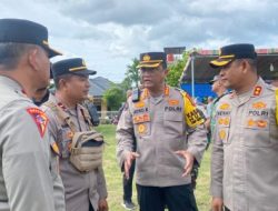 Pamat-Wil OMP Seulawah 2024, Bersama Kapolres Lhokseumawe, Tinjau Pengamanan Di Sejumlah TPS