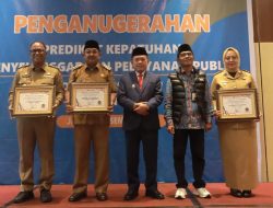 Kepemimpinan H Anwar Sadat, Pemkab Tanjab Barat raih Penghargaan Bergengsi dari Ombudsman RI