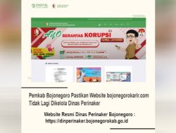 Pemkab Bojonegoro Pastikan Website bojonegorokarir.com Tidak Lagi Dikelola Dinas Perinaker