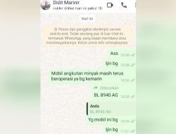 Oknum Anggota TNI Pangkalan Brandan Kab. Langkat, Sumut diduga Kawal BBM Jenis Solar – Minyak Mentah