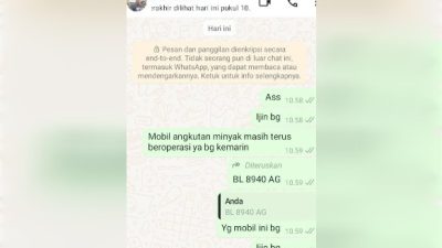 Oknum Anggota TNI Pangkalan Brandan Kab. Langkat, Sumut diduga Kawal BBM Jenis Solar – Minyak Mentah