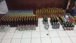 Polsek Secang, Berhasil Sita Ratusan Botol Miras, Berbagai Jenis Merek, Dari Penjual Tanpa Ijin