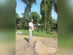 Sorotan Hasil Pantauan Dari Ketua LSM LAKI Aceh Timur, Badan Jalan Rusak, Telah Menelan Korban Kecelakaan, Lokasi Di Idi Tunong.