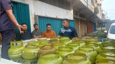 Lima Puluh Tiga Gas LPG 3 Kg Disita Dinas Koperindag Tanjabbar, Diduga lakukan Penimbunan