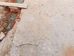 Terkait Dugaan Mark-Up Berbau Ajang Korupsi, Proyek Pekerjaan Badan Jalan Rabat Beton.