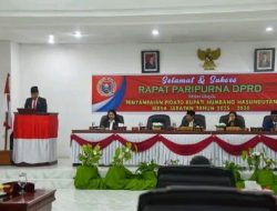 Rapat Paripurna DPRD, Bupati Humbahas Sampaikan Pidato Masa Jabatan 2025-2030