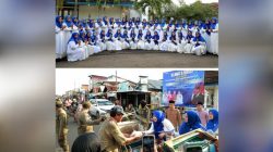 Dibulan ramadhan penuh hikmah dan hidayah, Fadillah Sadat bersama pengurus TP KK  bagi bagi takjil sekaligus bukber