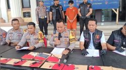 Modus menumpang Seorang pelaku Spesialis Curanmor gasak 13 unit motor diamankan satuan polres Tanjab Barat