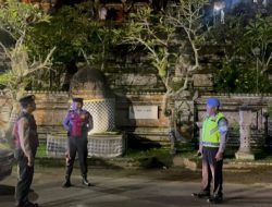 Antisipasi Kegiatan Masyarakat di Malam Hari, Polsek Bangli Intensifkan Kegiatan Blue Light Patrol