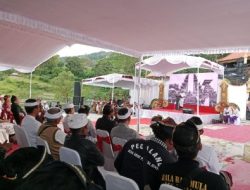 Kapolres Bangli Hadiri Puncak Karya Mamungkah Ngenteg Linggih Padudusan Agung di Pura Kawitan Kayu Selem