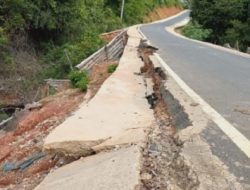 LSM Gmicak Minta Polisi Menindaklanjuti Proyek infrastruktur Jalan Anggran Rp 17.912.631.200 Ambrol