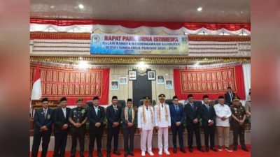 DPRD Tanggamus Gelar Rapat Istimewa Mendengar Sambutan Perdana Bupati Terpilih