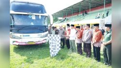 Pemkab Lampung Utara lepas keberangkatan jemaah haji sebanyak 47 orang kloter 2 tahun 2025