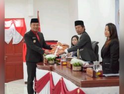 Bupati Humbahas Sampaikan Nota Pengantar Ranperda Pertanggungjawaban APBD T.A.2024