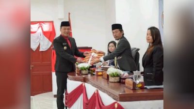 Bupati Humbahas Sampaikan Nota Pengantar Ranperda Pertanggungjawaban APBD T.A.2024