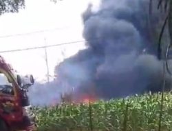 Sumur Minyak Tradisional di Dukuh Gendono, Desa Gandu, Kecamatan Bogorejo, Blora Terbakar