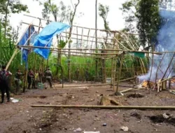 Markas Sabung Ayam di Malang di Bakar Petugas Gabungan TNI – Polri